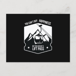 Buy A Lift Pass Skiing Winter Sports Postcard