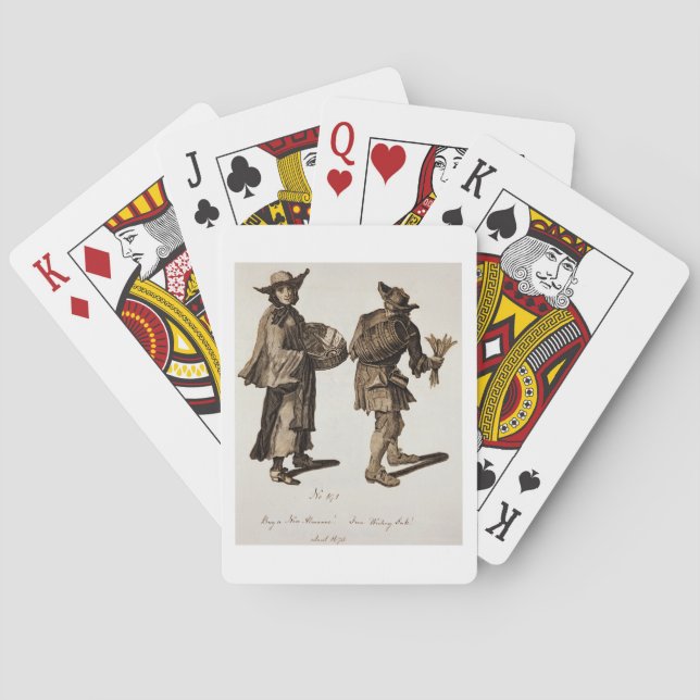 'Buy a new Almanac! Fine writing ink!', illustrati Poker Cards (Back)