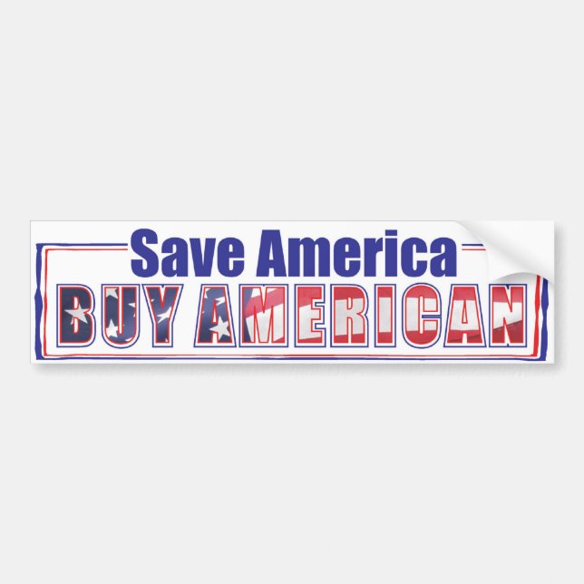 buy American 2 Bumper Sticker (Front)