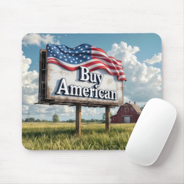 Buy American Billboard On Farmland Mouse Pad (With Mouse)