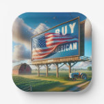 Buy American Billboard With Farm Tractor Paper Plates