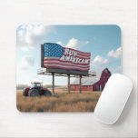 Buy American Billboard With Red Tractor and Barn Mouse Pad