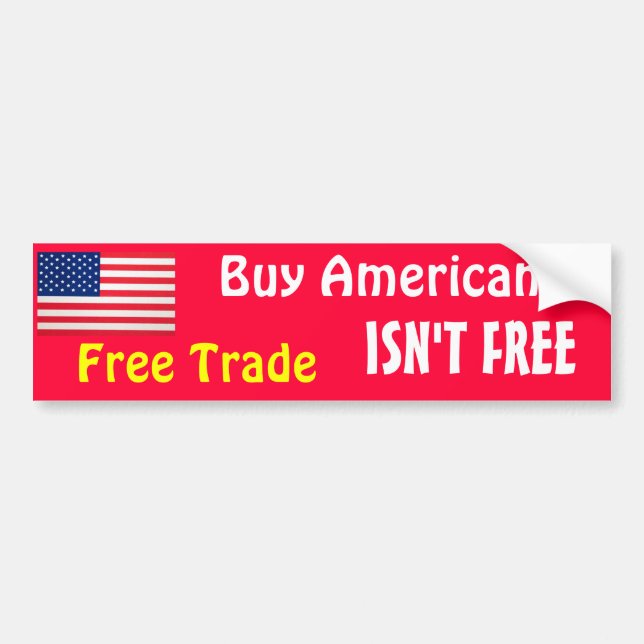 Buy American Bumper Sticker (Front)