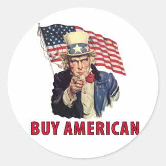 Buy American Classic Round Sticker