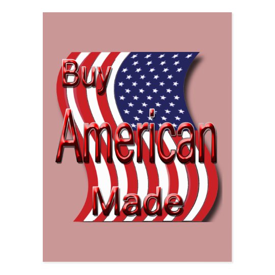 Buy American Made red Postcard