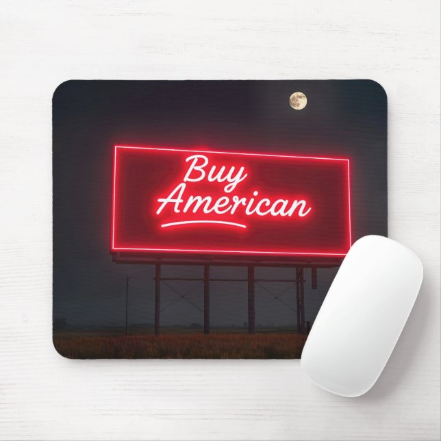 Buy American Red Neon Billboard Mouse Pad (With Mouse)