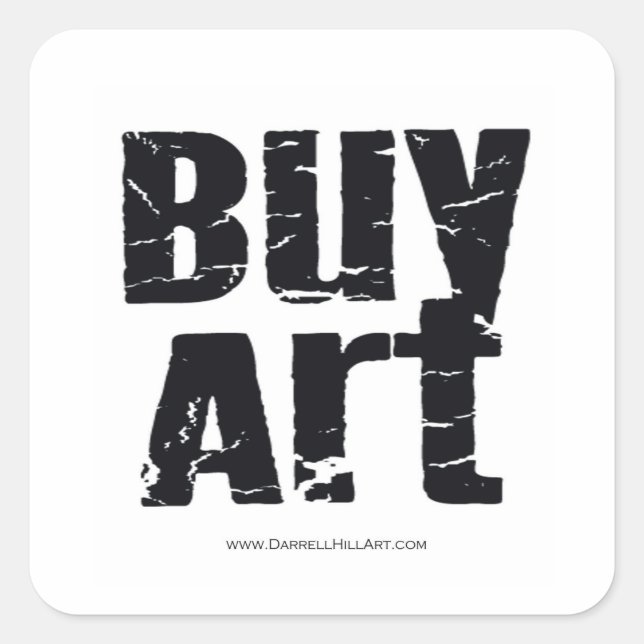 BUY ART SQUARE STICKER (Front)