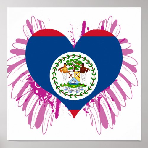 Buy Belize Flag Poster