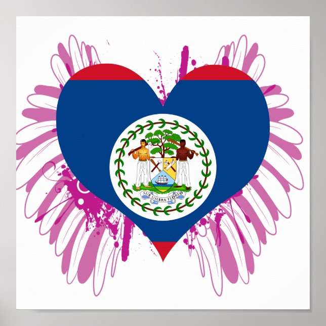 Buy Belize Flag Poster (Front)