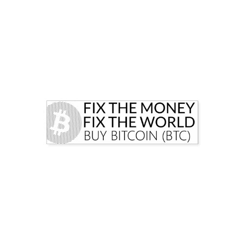 BUY BITCOIN Self Inking Rubber Stamp