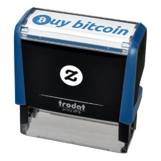 Buy bitcoin, self-inking stamp