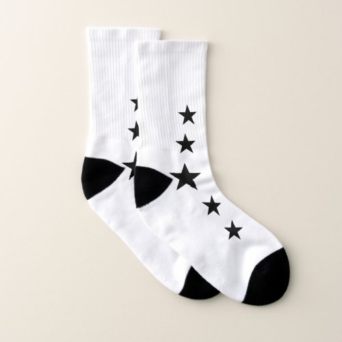 Buy Black Stars Image Printed Premium Soft Socks