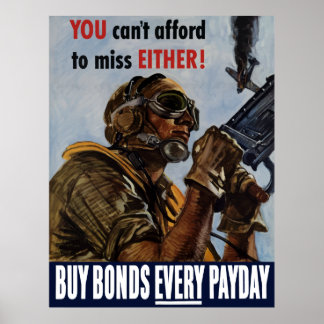 Buy Bonds Every Payday -- WW2 Poster