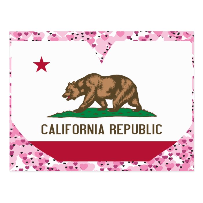Buy California Flag Post Cards