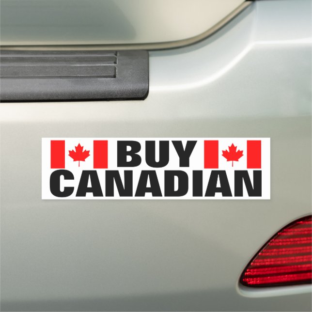 Buy Canadian car bumper magnets with Canada flag (In Situ)