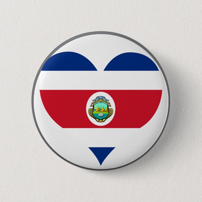 Buy Costa Rica Flag Pinback Button (Front)