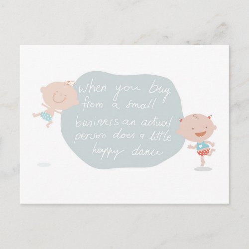 Buy from a small business_ thank you card