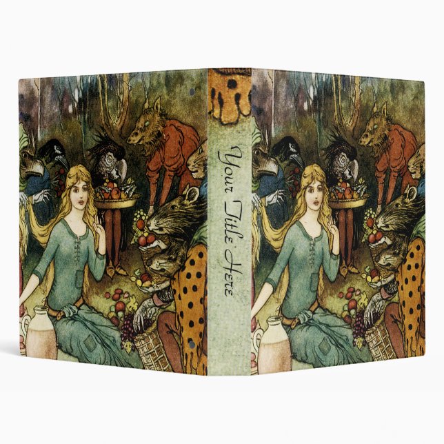 Buy From Us With a Golden Curl 3 Ring Binder (Background)