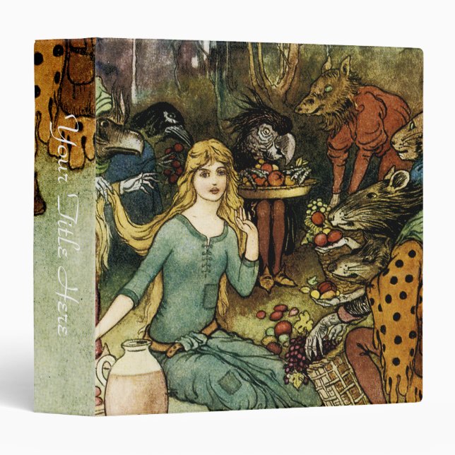 Buy From Us With a Golden Curl 3 Ring Binder (Front/Spine)