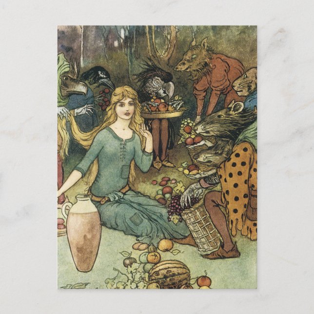 Buy From Us With a Golden Curl Postcard (Front)