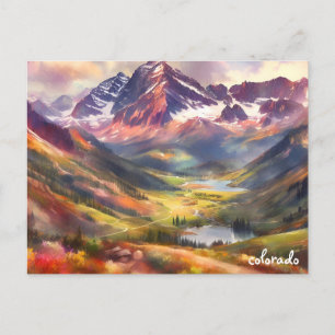 buy green Travel Vintage Colorado Springs Postcard