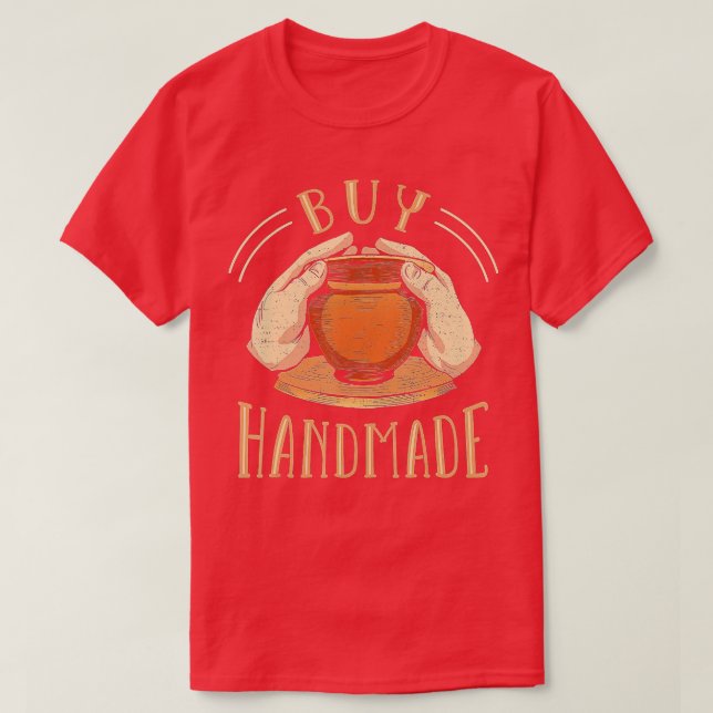 Buy Handmade Pottery  T-Shirt (Design Front)