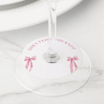 Buy Her A Shot She&#39;s Tying The Knot Bachelorette  Wine Glass Tag