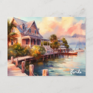 buy house Travel Vintage keys florida postcards