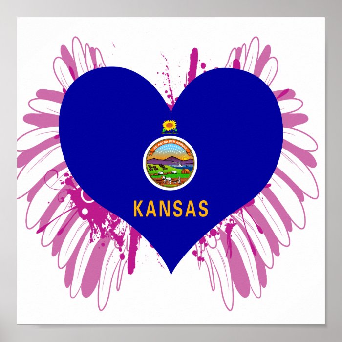 Buy Kansas Flag Poster