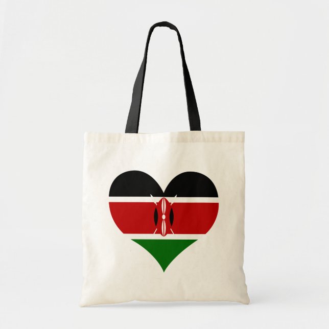 Buy Kenya Flag Tote Bag (Front)
