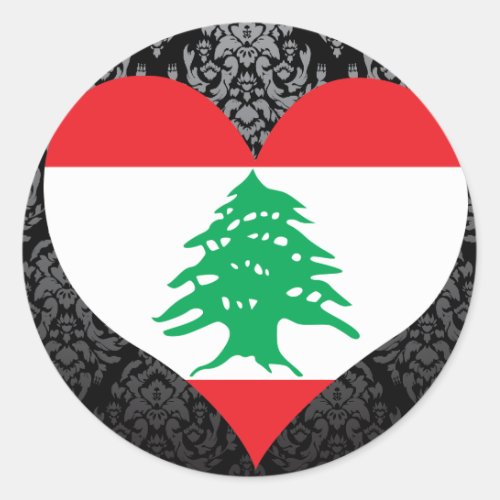 Buy Lebanon Flag Classic Round Sticker