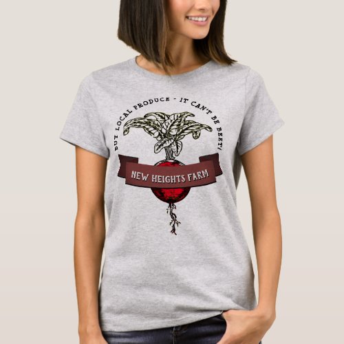 Buy Local Custom Farmers Market Produce Beet Pun T_Shirt