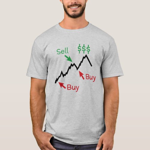 Buy Low Sell High T_Shirt _ Stock Trader Gift