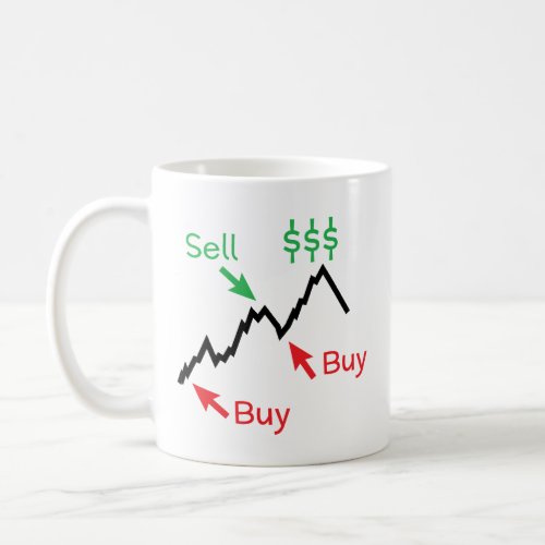 Buy Low Sell High T_Shirt _ Stock Trader Gift Coffee Mug