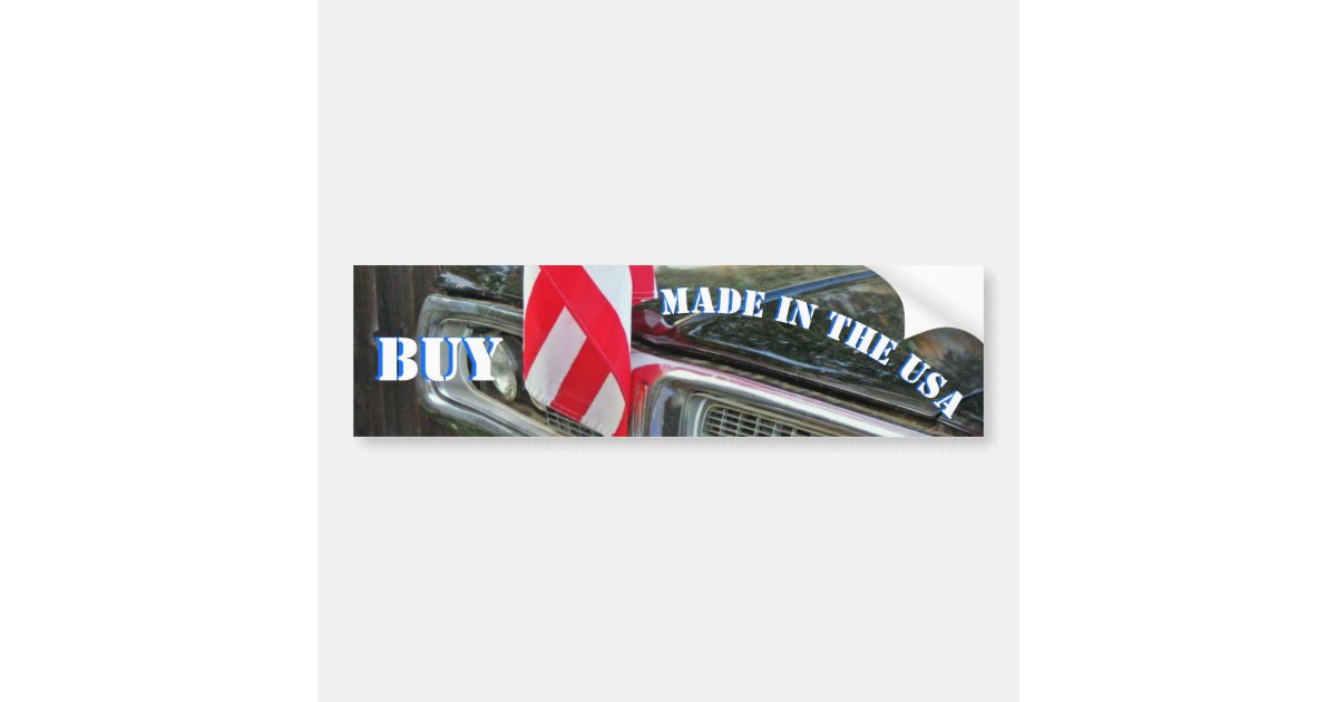 Buy Made in the USA Bumper Sticker | Zazzle.com