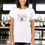 Buy Me A Drink Bride Bachelorette Party QR Code T-Shirt<br><div class="desc">The "Buy Me a Drink" shirt is a fun and interactive way to celebrate the bride at the bachelorette party! People at bars can scan the QR code to purchase a drink for the bride. It's a great way to show your love and support for the bride on her special...</div>