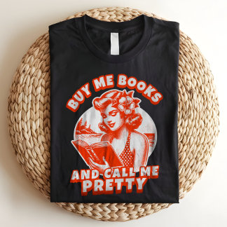 Buy Me Books and Call Me Pretty Retro Bookworm Tri-Blend Shirt