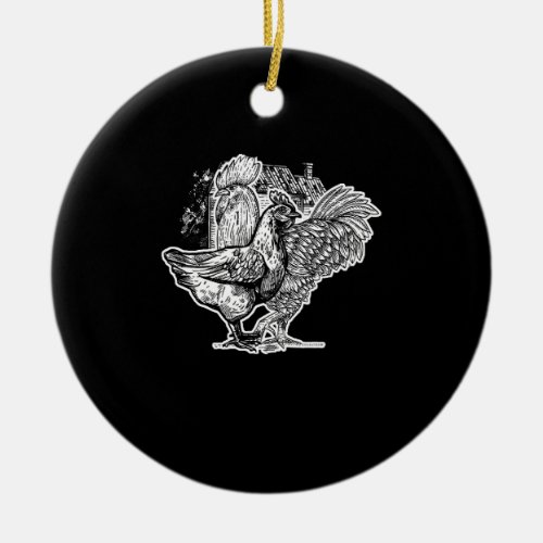 Buy Me Chickens And Tell Me You Hate The Governmen Ceramic Ornament