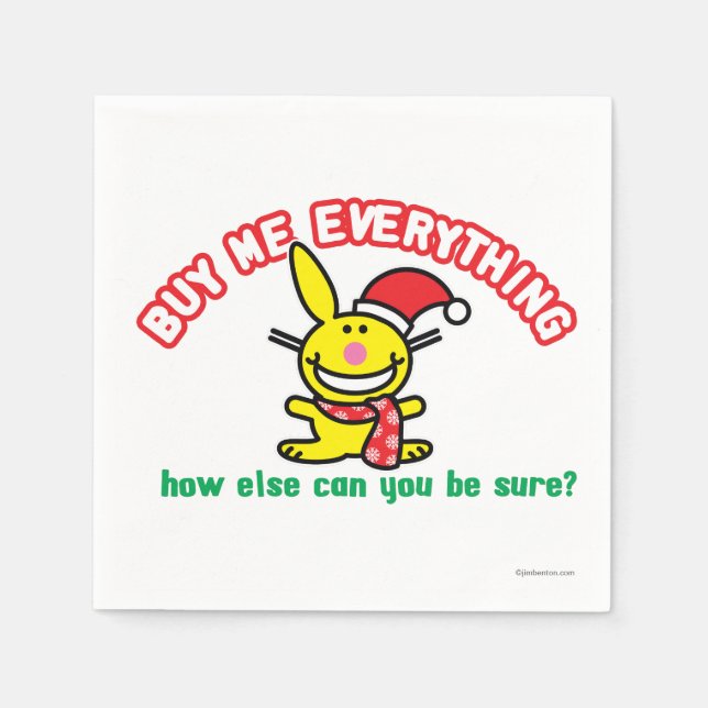 Buy Me Everything Paper Napkins (Front)
