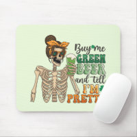 Green Beer for St Patricks Day Meme Humor Mouse Pad