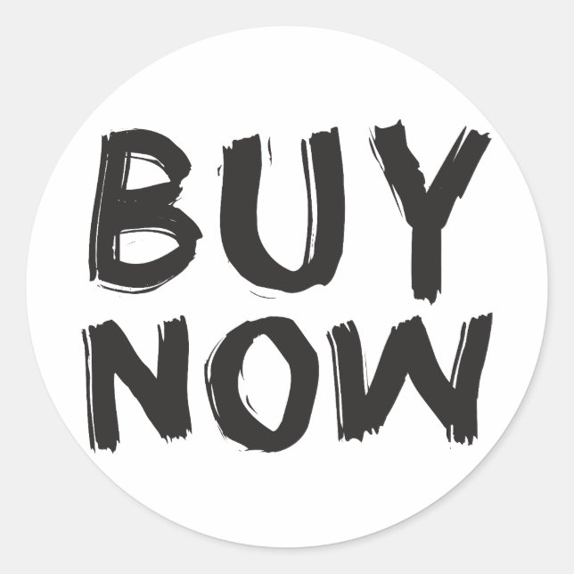 Buy Now Retail Stickers for Promotion (Front)