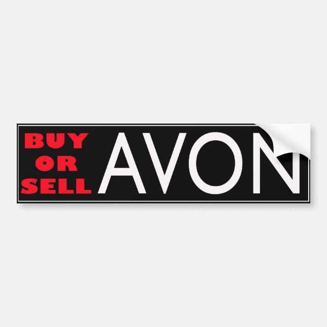 BUY or SELL AVON Bumper Sticker (Front)