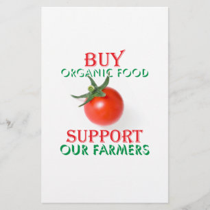 Buy organic food flyer