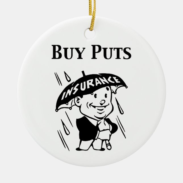 Buy Puts Ceramic Ornament (Front)