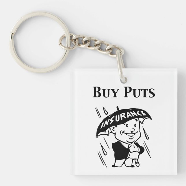 Buy Puts Keychain (Front)