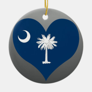 Buy South Carolina Flag Ceramic Ornament