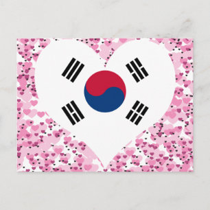 Buy South Korea Flag Postcard