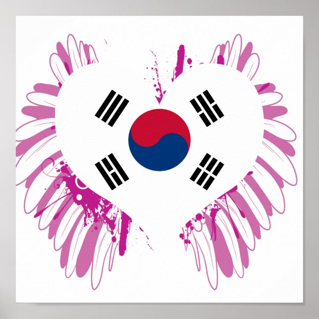 Buy South Korea Flag Poster (Front)