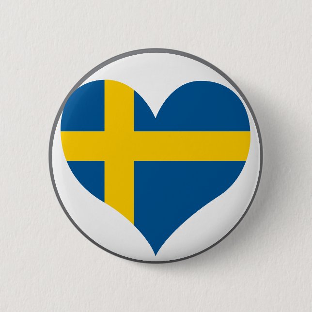 Buy Sweden Flag Button (Front)