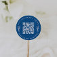 Buy the Bride a Drink Bachelorette Party QR Code Classic Round Sticker